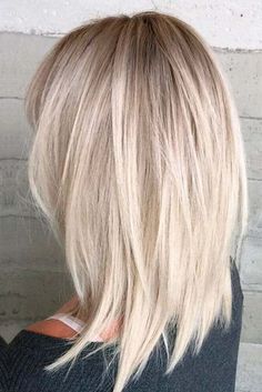 Grunge Haircut Platinový Blond, Κούρεμα Bob, Medium Length Hair With Layers, Penteado Cabelo Curto, Short Hairstyle, Shoulder Length Hair, Medium Length Hair Cuts