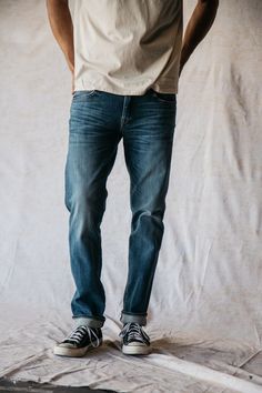 Japanese Denim. American Built. Faded Selvedge Denim Jeans, Fitted Faded Selvedge Jeans, Urban Dark Wash Selvedge Jeans, Straight Leg Selvedge Washed Blue Jeans, Fitted Selvedge Jeans In Faded Color, Washed Blue Straight Leg Selvedge Jeans, Selvedge Washed Blue Denim Jeans, Washed Blue Selvedge Straight Leg Jeans, Medium Wash Selvedge Jeans In Recycled Denim