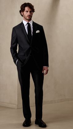 Wedding Men Outfit Black, Black Tie Optional Men’s Attire, Black Tie Formal Wedding Guest Men, Men’s Wedding Guest Attire Spring Formal, Wedding Guest Men Outfit Formal, Black Tie Dress Code For Men, Black Tie Wedding Men, Men Black Tie Wedding Guest Attire, All Black Wedding Guest Outfit Men