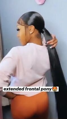 extended frontal pony😍who wants this?? Tag your friends to feel this~ in 2022 | Black ponytail hairstyles, Hair ponytail styles, Sleek ponytail hairstyles Hairstyles Low Ponytail, Ponytail Hairstyles Low, Low Pony Hairstyles, Pony Hairstyles