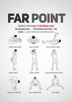 an exercise poster showing how to use the far point