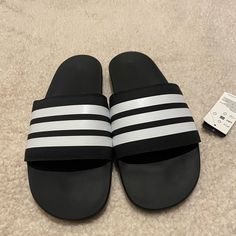 Brand New Adidas Adilette Comfort Slides Women Size 11 And Men Size 9 Adidas Casual Low-top Slides, Casual Adidas Low-top Slides, Comfort Women, Adidas Adilette, Slides Women, Adidas Blue, Shoes Adidas, Blue Adidas, Flip Flop Sandals