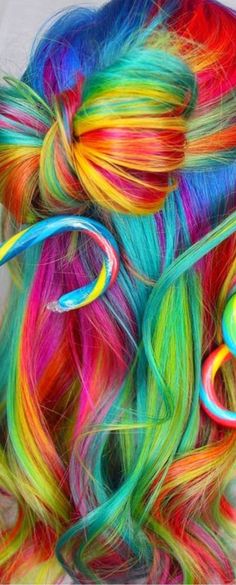 Rainbow Hair Color, Short Box Braids, Jumbo Box Braids, Rainbow Bow, Front Hair Styles, Rainbow Fashion, Taste The Rainbow, Colorful Hair, Rainbow Hair