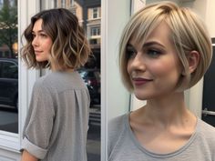 Chin length haircuts are a versatile and timeless option for those looking to maintain a stylish yet manageable hairstyle. Whether you have straight, wavy, or curly hair, a chin length haircut can frame your face Chin Length Haircut, Bob Layers, Natural Eyeshadow Looks, Wavy Or Curly Hair, Formal Hairstyles For Short Hair, Short Stacked Bobs, Summer Wedding Hairstyles