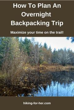 the cover of how to plan an overnight backpacking trip