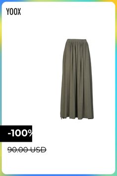 "The elasticized waist and unlined design of this long, A-line skirt offer extraordinary lightness and comfort. Made in Italy from linen and viscose, full side slits give the piece character. More colors available. Model is 5'10""/176 cm tall and wears an Italian size S-40" , Color: Military green , Size: 4 Casual Flowy Viscose Maxi Skirt, Viscose Flowy Maxi Skirt With Lining, Summer Viscose Flowy Maxi Skirt, Summer Flowy Viscose Maxi Skirt, Relaxed Viscose Maxi Skirt With Lining, Casual Viscose Maxi Skirt With Relaxed Fit, Casual Relaxed Viscose Maxi Skirt, Summer Viscose Maxi Skirt, Flowy Viscose Maxi Skirt For Summer