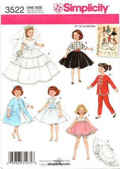 children's dress and coat sewing pattern from the book, simplely sewn