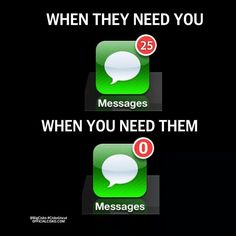 two messages are shown with the caption'when they need you, 25 messages '