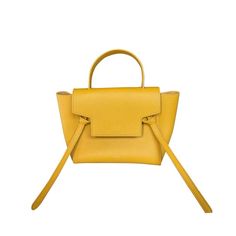 Sleek And Sophisticated, The Celine Mini Belt Bag In Yellow Calfskin Is An Accessory You Would Go To Season After Season. Crafted From Leather, This Bag Features A Flap Style, An Optional Strap, And A Well-Lined Interior. This Handbag Is The Perfect Blend Of Feminine Flair And Downtown Cool. Few Marks Inside The Bag. Outside Is Excellent. Celine Mini Belt Bag In Yellow Calfskin Leather Color: Yellow Material: Leather Condition: Good Sign Of Wear: Discoloration And Black Stains On The Interior Sk Celine Mini Belt Bag, Mini Belt Bag, Celine Bags, Black Stains, Belt Bag, Calf Skin, Bag Lady, Sleek, Shoulder Bag