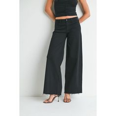 Just Black Denim - Western Relaxed Wide Leg | Black 9'' Rise, 31'' Inseam, 12'' Opening 94.4% Cotton, 4.2% Polyester, 1.4% Spandex Just Black, Black Denim, Black Color, Black Jeans, Wide Leg, Women Jeans, Spandex, Women Shopping, Black