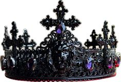 Black Medieval Costume Accessories For Cosplay, Medieval Black Costume Accessories For Cosplay, Gothic Costume Accessories For Cosplay, Gothic Costume Accessories For Cosplay Events, Gothic Crown Costume Accessories For Cosplay, Halloween Cosplay Crown Costume Accessory, Halloween Crown Costume Accessory For Cosplay, Gothic Crown Costume Accessories, Gothic Crown For Halloween