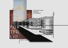 an architectural rendering of a building with the words por tio lio on it