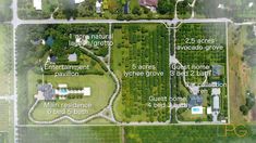 this is an aerial view of the farm land for sale in front of our house