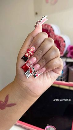 Fun Birthday Nail Designs, Boho Nails, Retro Nails