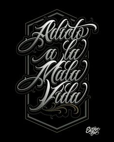 the lettering is black and white, with silver letters that read'alot la mada