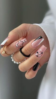 Basic Baddie Nails, Summer Vacation Nails, Wow Nails, Fancy Nails Designs, Baddie Nails, Simple Gel Nails, Dope Nail Designs, Cute Summer Nails