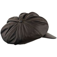 Comfortable and elegant Newsboy style balloon cap made of genuine cattle leather. This men leather newsboy is lined, it has a button on top of the crown which is made of 8 panels. Crown is large and floppy, it can be worn on side, to the back or to the front - different ways of crown modeling can be seen on photos. Retro Brown Leather Hat, Leather Cap For Fall, Leather Flat Cap Hat For Fall, Leather Flat Cap For Fall, Retro Leather Cap, Apple Hat, Its A Boy Balloons, Best Caps, Baker Boy