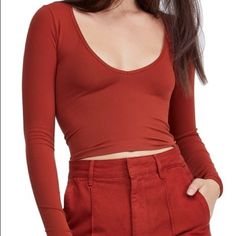 - Bdg Is An Urban Outfitters Brand - Color Is “Bronze” - Low Neckline - Stretchy & Soft Fabric; 92% Polyamide, 8% Elastane Armpit-To-Armpit Of M: 13” Armpit-To-Armpit Of L: 14.5” Length From Shoulder To Hem Of M: 17” Length From Shoulder To Hem Of L: 18” Open To Offers! Let's Negotiate! Urban Outfitters Seamless V-neck Top, Spring Low-cut Tops, Solid Low-cut Tops For Spring, Red V-neck Top From Urban Outfitters, Urban Outfitters Seamless Tops, Urban Outfitters Trendy Seamless Tops, Urban Outfitters Seamless Trendy Tops, Trendy Seamless Tops From Urban Outfitters, Seamless Tops From Urban Outfitters