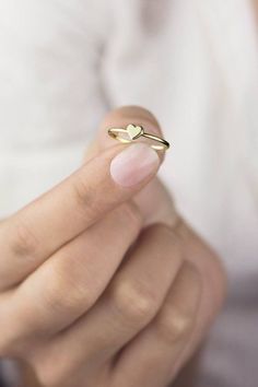 Cute Gold Rings For Valentine's Day, Cute Heart Ring For Valentine's Day Anniversary, Cute Gold Heart Promise Ring, Cute Rings For Valentine's Day Anniversary, Cute Rings For Anniversary On Valentine's Day, Cute Gold Heart Ring As A Gift, Cute Gold Heart Ring As Gift, Cute Gold Heart Ring For Gift, Tiny Heart Ring For Valentine's Day