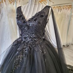 a dress on display in a store