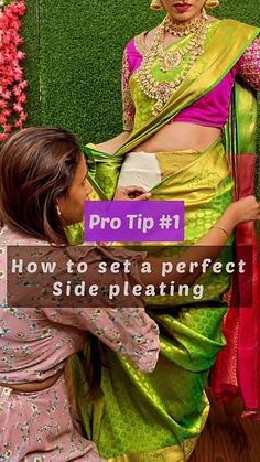 How To Wear Perfect Saree, Saree Pleats Styles, Latest Saree Designs Unique, Wear Saree Step By Step, How To Make Saree Pleats, Saree Pleats, New Trending Sarees, Latest Saree, Saree Wearing Tips