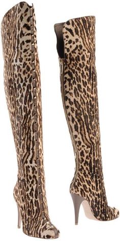 Valentino Leopard Boots Beige Boots, High Heel Stiefel, Animal Instinct, Leopard Fashion, Animal Print Fashion