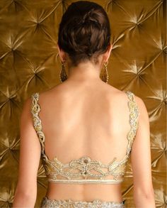 Open Blouse, Blouse Back Neck Designs, Blouse Designs Indian, Back Neck Designs, Choli Designs, Backless Blouse, Wedding Blouse