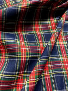 ~FREE Shipping when order $35 or more! (US only)~Plaid/Tartan/Scottish/Gingham/Squares Woven Cotton Fabric!Color: Blue, Red, Green, Yellow           (both sides look the same)Width: 44" WideLength: Sold by the yard (order more than one yard then fabric will be cut in one continuous length)Pattern: Gingham Squares PlaidsMaterial: Cotton/Polyester blended (60/40)Weight: Light-Medium WeightStretch: Non stretch (woven)Care: Easy care, Machine washableIt is an extremely versatile fabric and is used f Tartan Material, Skirt And Top Dress, Kilt Skirt, Silk Satin Fabric, Skirt Blouse, Scottish Plaid, Tartan Fabric, Plaid Fabric