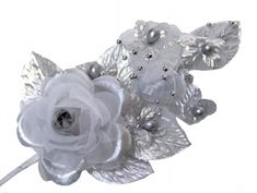 PRICES MAY VARY. silk silk corsages silver silk flowers pearls and silk flowers This Corsage is made of 1 larger rose leaves and 2 silk smaller flowers and organza and pearls you are purchasing 3 corsages 5.0 inches long and 2.5.0 inches wide. the corsages include a straight pin for pinning Rose Wedding Favors, Silk Flower Corsage, Boutonniere Wedding Rustic, White Paper Flowers, Corsage And Boutonniere Set, Flowers And Pearls, Bridesmaid Corsage, Paper Daisy, Hand Flowers