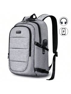 [Durable Material]Backpack made of tear-resistant durable nylon fabric and its dual-access zipper with anti-theft design allows for easy access and increased secrutiy.Lightweight, durable and anti-theft is the biggest feature of this backpack. Age:over 12 years old
[Anti-theft Design] This backpack apply anti-theft design techology. Includes a theft proof combination lock& durable metal zippers, no thief can open your backpack easily .Provide security for your journey.
[Dimensions]This backpack Functional Gray Anti-theft Backpack, Latest Laptop, Work Backpack, Rucksack Bag, Hiking Bag, Computer Backpack, Daily Bag, Business Laptop, Travel Business