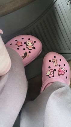 Stucco Crocs, Architectural Finishes, Pink Crocs, Crocs Fashion, Dr Shoes, The Aesthetics, Shoe Wishlist, Pink Hello Kitty