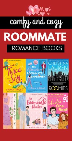 the book cover for comfy and cozy roommates romance books