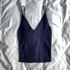 Pacsun La Hearts Navy Blue Spaghetti Strap Cropped Tank Xs, Knit Lined Material, V-Neck In Front And Back Bag1 Seamless V-neck Tank Top For Day Out, Blue Ribbed V-neck Tank Top, Summer Seamless Crop Top With Spaghetti Straps, Seamless V-neck Crop Top For Day Out, Chic Knit Camisole With Spaghetti Straps, Knit Camisole With Spaghetti Straps, Spring Knit Tank Top With Spaghetti Straps, Spring Knit Camisole With Spaghetti Straps, Summer Knit Tank Top With Spaghetti Straps