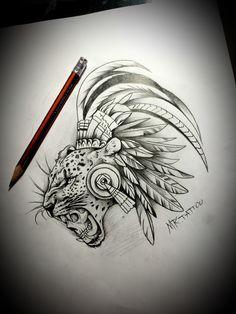 Aztec Drawing