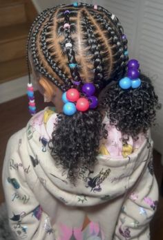 Hairstyles For 4c Hair Kids, Lil Girl Hairstyles Black Natural, Cute Hairstyles For Curly Hair Kids, Side Braids For Kids, Girly Hairstyles, Kid Hairstyles