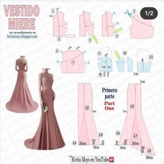 sewing pattern for evening gowns and dresses