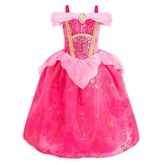 New Disney Store Aurora Costume Dress Girls Maleficent Sleeping Beauty 5/6,7/8. Disney store exclusive. Smoke free and pet free home. 21F Authentic Disney Princess Costume Satin bodice Mesh bodice overlay with sequins beneath Shimmering pleated organza collar/sleeve Cold shoulder Gathered satin neckline Golden ric-rac bodice trim Jeweled brooch with glitter setting Organza petal peplum with golden trim Stretch back panel and waist back for easy fit Layered tulle skirts Mesh top skirt with metall Princess Aurora Halloween Costume, Princess Aurora Costume, Kids Tiara, Sleeping Beauty Dress, Aurora Costume, Disney Aurora, Sleeping Beauty Costume, Disney Princess Costumes, Costume Disney