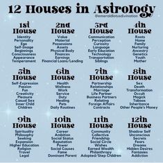 the twelve houses in astrology