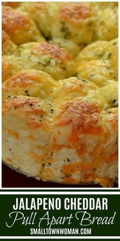 an image of jalapeno cheddar pull apart bread