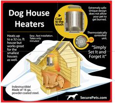 a dog house heater with instructions on how to use it