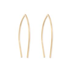 Minimalist earrings threaders for just a little touch of sparkle. - 14K Gold filled Minimalist Earring, Threader Earrings, Minimalist Earrings, Gold Filled, Sparkle, Yellow Gold, Silver, Gold