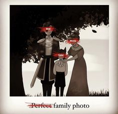 an image of a family photo with the caption'perfect family photo'on it