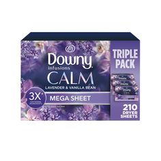 downy infusions calm lavender & vanilla cream triple pack, 30ct each