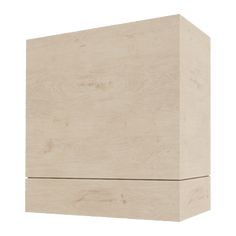 an unfinished wooden box on a white background