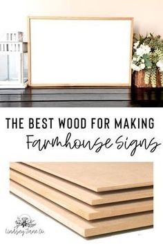 the best wood for making furniture signs