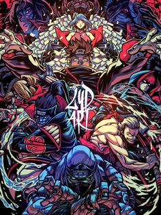 the cover art for an upcoming album,'4d aff'by various artists