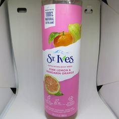 St. Ives Pink Lemon And Mandarin Orange Exfoliating Body Wash, 22oz Vanilla Bars, Rose Bar, Exfoliating Body Wash, Shower Foam, Pink Lemon, Body Bars, Body Exfoliator, Fragrance Spray, St Ives