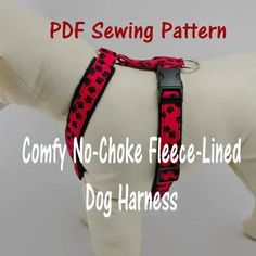 Dog Harness  no-choke and fleece-lined  | Craftsy Dog Harness Pattern Free, Harness Pattern, Katt Diy, Dog Sewing Patterns, Diy Dog Collar, Dog Purse, Dog Clothes Patterns, Dog Crafts