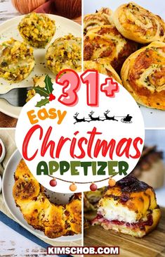 christmas appetizers with text overlay