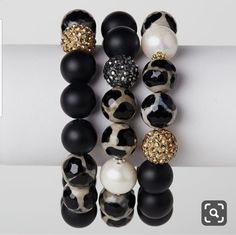 Pave Bracelet, Black Onyx Bracelet, Gold Armband, Onyx Bracelet, Beaded Bracelets Diy, Beaded Stretch Bracelet, Gemstone Bracelets, Wholesale Jewelry, Bracelet Designs